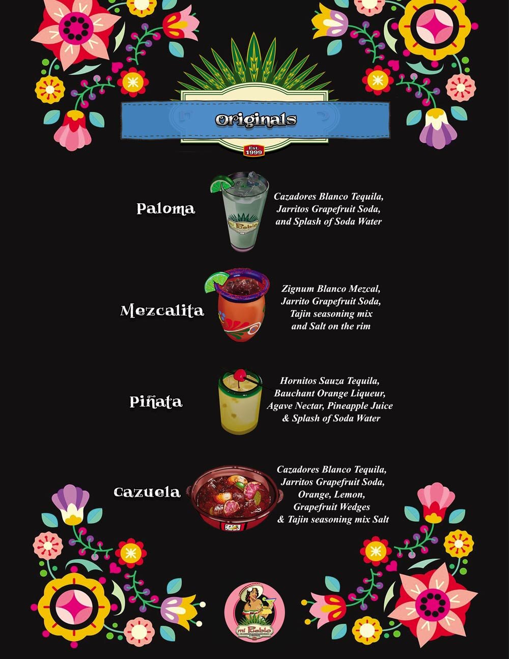 Mi Pueblo Restaurant Sarasota Original Drinks